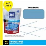 Mu 408 Power Pool Pengisi Nat Keramik Kolam Renang 2Kg Peace Blue