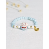gelang couple couple things Gelang seramik Zhaocai Nafu Jingdezhen gelang bertuah wanita hadiah pasa