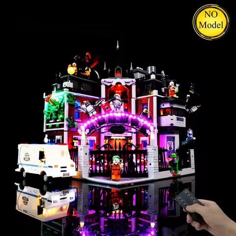 LED Lighting Set Suitable for LEGO Arkham Asylum 76300 Building Blocks (Not Include Model Bricks)