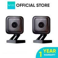 WYZE Cam V3 Black With Color Night Vision Cctv Camera 1080p Hd Indoor/Outdoor Video 2-Way Audio 2-Pack