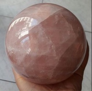 星光粉晶球，六芒星粉晶水晶球，重量1.952公斤，1952公克