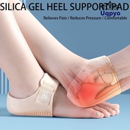 UQPYO 1PAIR Heel Socks, S/L Anti-Crack Gel Heel Cushion, Soft Reduces Pressure Relieves Pain Gel Hee