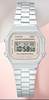 CASIO Digital watch Vintage A168 series A168WA-8A 淺啡色面