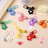 【Ready stock】[Xiaohongshu Recommended] Fresh flower bell keychain DIY metal Doorchain Pendant Handma
