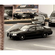 MYBRICKSTORE 1:64 596 Black Police Impala Ⅷ‌ Sedan Sports Model Diecast Metal Car New Collection