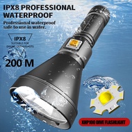 15000lm Super Bright XHP100 Scuba Diving LED Flashlight XHP90 Large Cup Fixed Focus IPX8 Waterproof 