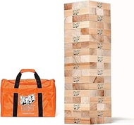 Jenga GIANT JS7 Hardwood Game Stacking Game, Natural, Stacks 5+ feet/Ages 12+ / With Bag, 54 Pieces