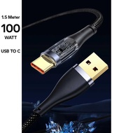 USB to Type C Fast Charging 100W 1.5M Type-C Charger Cable Type-C 100 Watt 1.5 Meter
