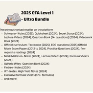 2025 CFA Level 1 Ultra Bundle - Curriculum, Schweser, Mark Meldrum, IFT, UWorld Wiley, Official Mock
