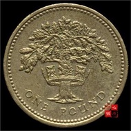 Old Coins Fidelity British 1 Pound Oak Tree 22.4mm Various Countries Foreign Currency Coins Coins Cu