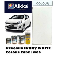 AIKKA PERODUA W09 IVORY WHITE 2K CAR PAINT