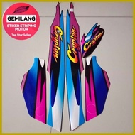 ❦ ✟ ∈ HITAM Striping Decal Polet Sticker yamaha crypton cripton 1995 1996 1997 Black list Standard