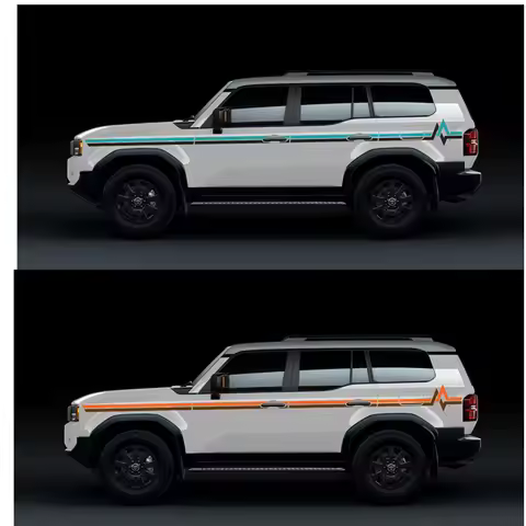Car Vinyl Stickers For Toyota Land Cruiser Prado lc250 2024+ CLOVELLY BODY DECAL sports decals