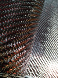 grade premium ผ้าคาร์บอนแท้ เคฟล่าคาบอน Aluminized gritter สีดำแดง พรีเมี่ยม ลาย2,carbon gritter red