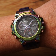 5Cgo CASIO G-SHOCK MTG-B3000PRB-1A Northern Lights Rainbow Coated Bezel Fashion Watch Taiwan