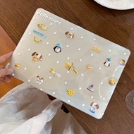 Shesell macbook(Glitter) Penguin Cheese M3/M4 Air13 A2681 Case For macbook Clear Pro13/14/16