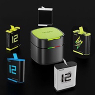 TELESIN 2 Ways 2.5A Fast Charger Box With TF Card Storage GoPro 12/11/10/9   雙充快充電池倉
