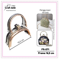 FR-071 | 16.5 CM | Bag Frame | Clasp Frame Bag | Bag Brace | 16.5 CM