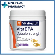 VitaHealth VitaEPA Double Strength Fish Oil Omega-3 120 Softgels [EXP 04/2027] / VITA EPA