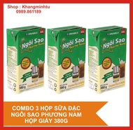 COMBO 3 HỘP SỮA ĐẶC NGÔI SAO PHƯƠNG NAM HỘP GIẤY 380G