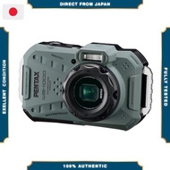 【Excellent】 Pentax WG-1000 Olive Digital Camera, Waterproof to 15m (1 hour continuous use), Shockpro