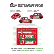 WB008 - Castrol 1/64 Diecast Waterslide Decal - White Base