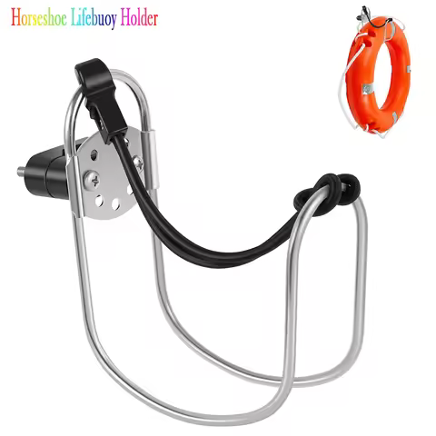 4/1PCS Marine Stainless Steel Horseshoe Lifebuoy Bracket Adjustable Lifebuoy Holder Ship Lifebuoy Br