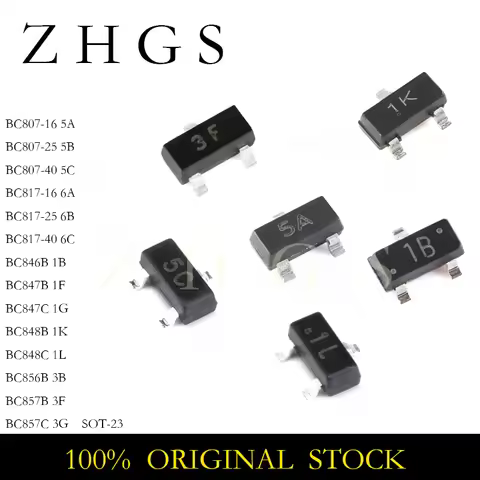 100PCS BC847C SOT BC847 SOT-23 1G BC847B BC846B BC848B BC848C BC856B BC857B BC857C BC817-40 BC817-25