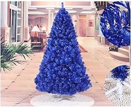 Artificial Christmas tree Artificial Christmas Tree with Metal Stand, Quick Installation Tree, Christmas Decoration 4Ft/5Ft/6Ft/7Ft/8Ft(Color:Blue,Size:5ft/150cm) (Blue 4ft/120cm)