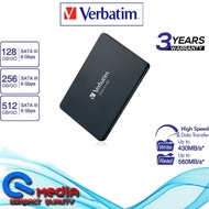 Verbatim Vi550 S3 128GB/256GB/512GB SATA III 2.5" 7mm Solid State Drive SSD