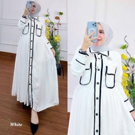 [Gamis] Midi Dress Zafira | Baju Muslim Matt Rayon Premium | Gamis