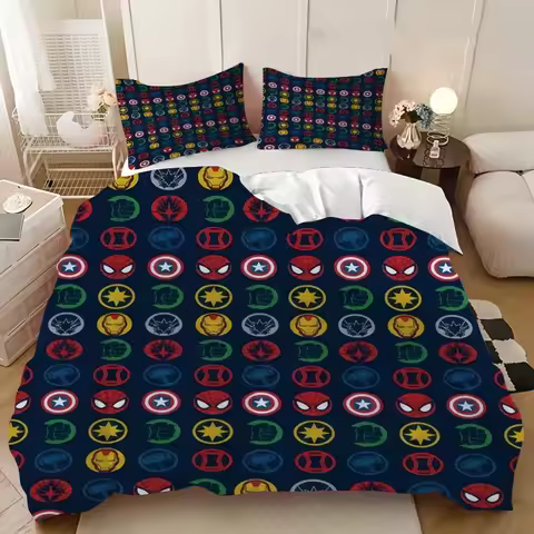 Boys' bedding set 3D printed duvet cover Superhero Bedding Set Avengers Quilt Duvet Set Single Doubl