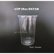 18OZ Flat & 18OZ OVAL PLASTIC CUPS 7 grams thick,
