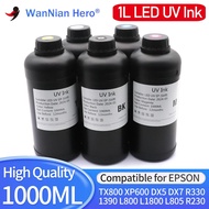1000ML LED UV Dakwat Untuk TX800 XP600 L800 L1800 L805 DX5 DX7 DX10 DX4 DX6 Kepala Cetak Untuk Epson