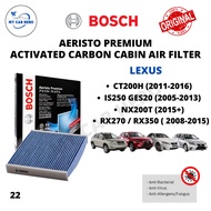 BOSCH Aeristo Premium Activated Carbon Cabin Air Filter 0986AF7009 Lexus IS250 GES20 / CT200H / NX20