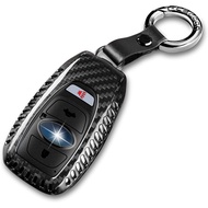 T-carbon Key Fob Cover with Keychain Compatible with BRZ,Real Carbon Fiber Key Fob Protector Case fi