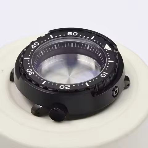 Watch case PVD super Luminous Tuna Can Diving watch case fits Seiko for NH35/NH36 Automatic Movement