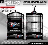 Stiker Decal Sangkar Burung - Sticker Dekal Kandang Ebod Kotak BnR Kosan RCI Ebod Jaya JP.S2 17