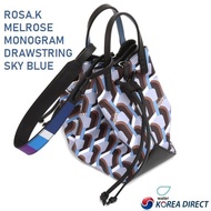 KOREA ROSA.K MELROSE Monogram Drawstring Bag ⚡New In⚡-Directly from Korea