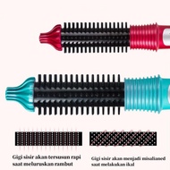 kskin alat pengeriting rambut sisir keriting sisir pengering pelurus