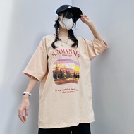 Junmaner Vintage T-shirt with oversize wide form oversize unisex - A15