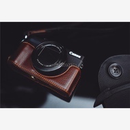 Original Suitable for Canon G7XIII G5X2 Camera Bag Half Case G1X2 G7X2 G1X3 G7X3 Base Leather
