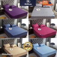 READY STOCK- HILTON QUEEN BEDSHEETS 3 IN 1 CADAR QUEEN HILTON 3 IN 1
