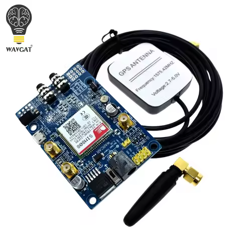 SIM808 Module GSM GPRS GPS Development Board IPX SMA with GPS Antenna Raspberry Pi Support 2G 3G 4G 
