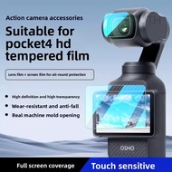 For DJI Osmo Pocket 4 screen HD/AR tempered film silicone case protective cover waterproof accessori