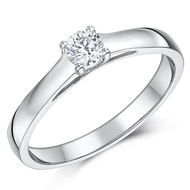 1901 Jewelry Cincin Dia Berlian Swarovski Silver
