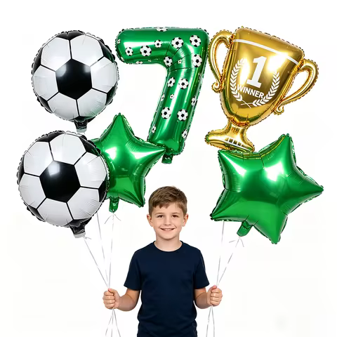 Soccer Balloon Kit 7th Birthday Decor for Boy Football Birthday Party Supplies Soccer Party Balloon 