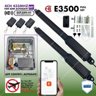 WIFI E8 E3500 ( 4CH 433MHZ A3 )   ( FULL SET )  Swing folding arm motor autogate system
