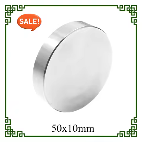 50x10mm Big Powerful Magnets Strong Round Magnets For Fridge, DIY, Building, Scientific, Craft, Educ