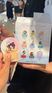 迪士尼公主 水晶球 盲盒隱藏版聖誕禮物 cinderella 裝飾收藏擺件公仔 木蘭 mulan 白雪公主 snow white 貝兒 belle 長髮公主 rapunzel ariel小魚仙美人魚 